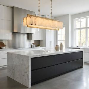 Solstice Bar Alabaster Chandelier