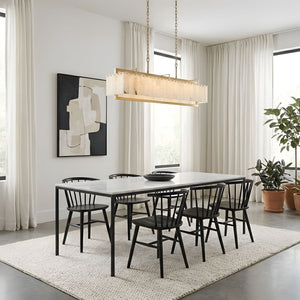Solstice Bar Alabaster Chandelier