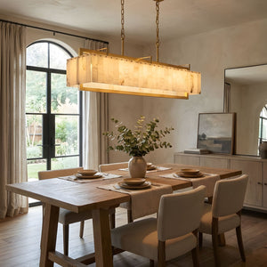 Solstice Bar Alabaster Chandelier
