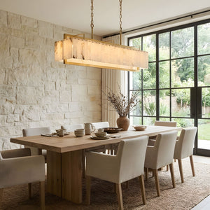 Solstice Bar Alabaster Chandelier