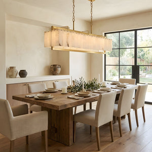 Solstice Bar Alabaster Chandelier