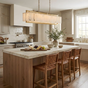Solstice Bar Alabaster Chandelier