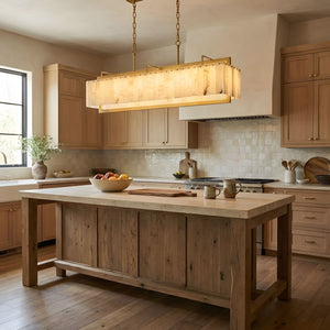 Solstice Bar Alabaster Chandelier