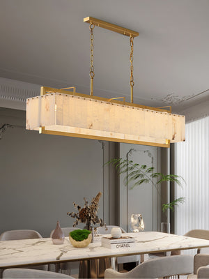 Solstice Bar Alabaster Chandelier