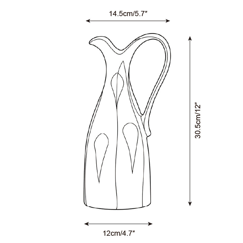 Solviera Keramik-Vase — Maßzeichnungen 1