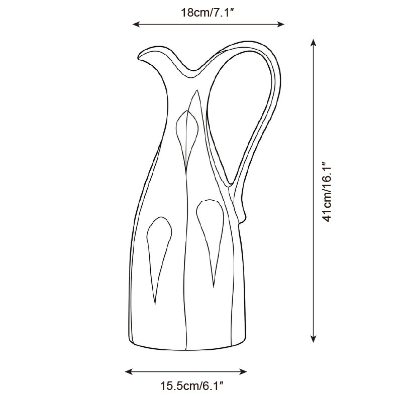 Solviera Keramik-Vase — Maßzeichnungen 2