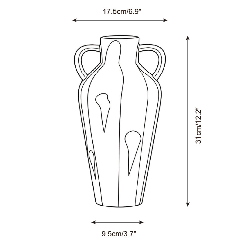 Solviera Keramik-Vase — Maßzeichnungen 3