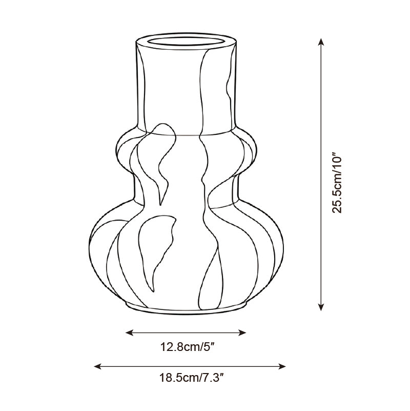 Solviera Keramik-Vase — Maßzeichnungen 5