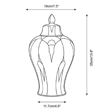 Vaso de Cerâmica Solviera — Desenhos técnicos 8