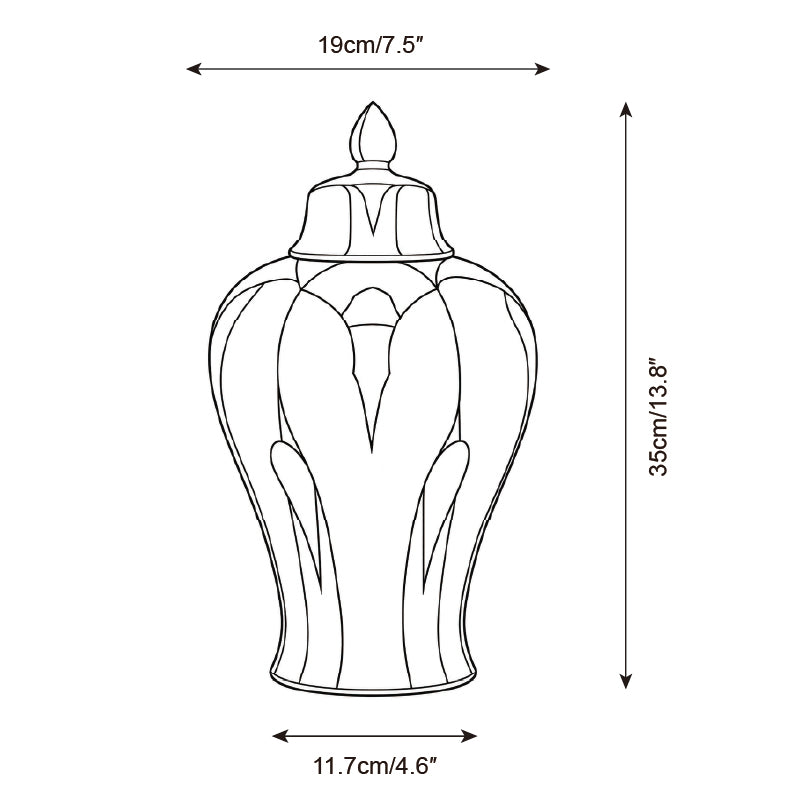 Solviera Keramik-Vase — Maßzeichnungen 8