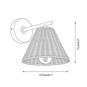 Sovara Rattan Wall Sconce