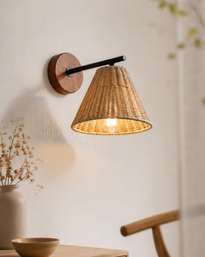Sovara Rattan Wall Sconce