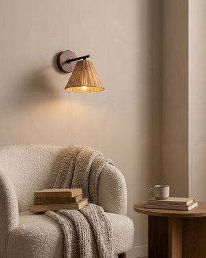 Sovara Rattan Wall Sconce