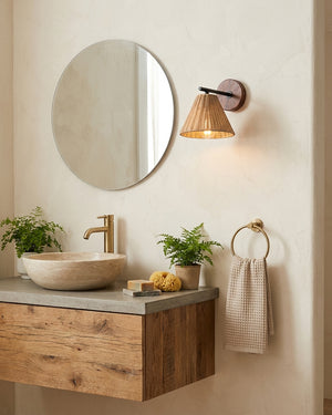 Sovara Rattan Wall Sconce