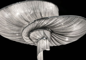 Spiral Elegance Chain Chandelier