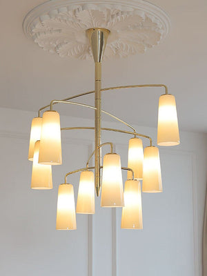 Spiral Tiered Chandelier