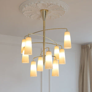 Spiral Tiered Chandelier
