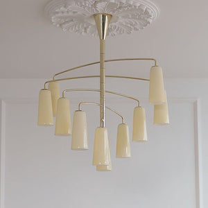 Spiral Tiered Chandelier
