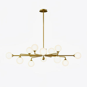 Staggered Glass Globes Chandelier