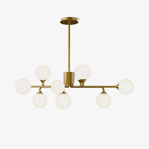 Staggered Glass Globes Chandelier