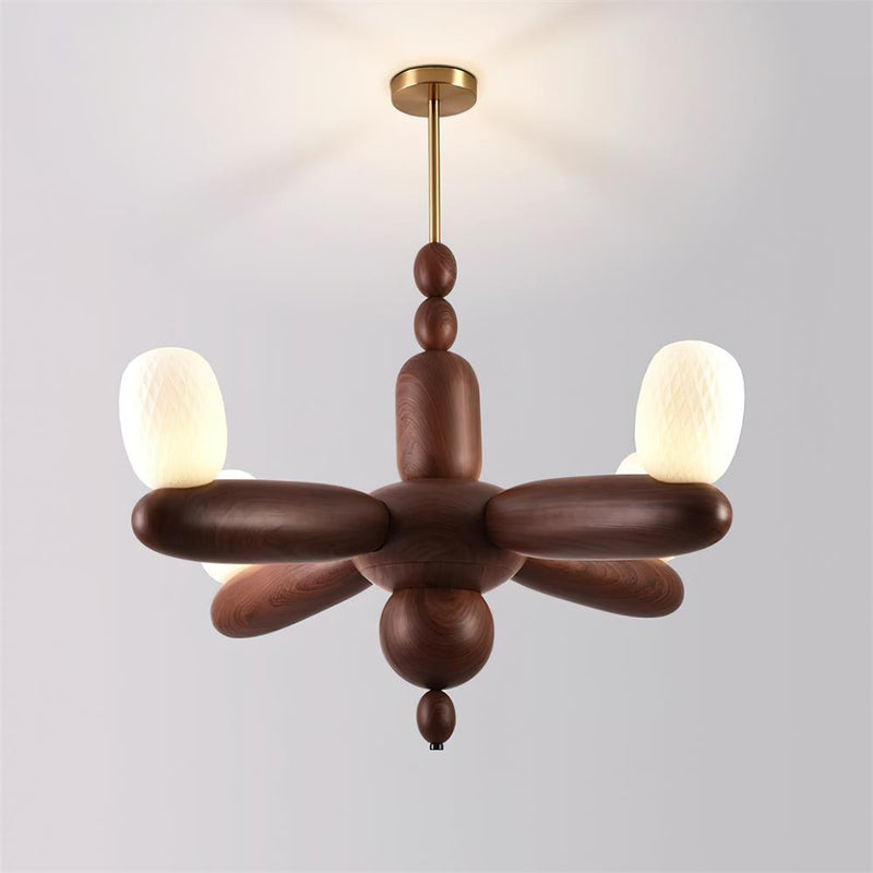 Stanza Wood Chandelier – detail 12