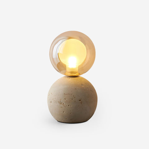 Lampada da Tavolo Stilla Orb Travertino