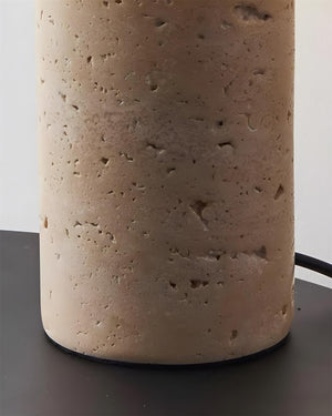 Stilla Orb Travertine Table Lamp