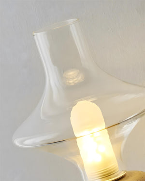 Stilla Orb Travertine Table Lamp