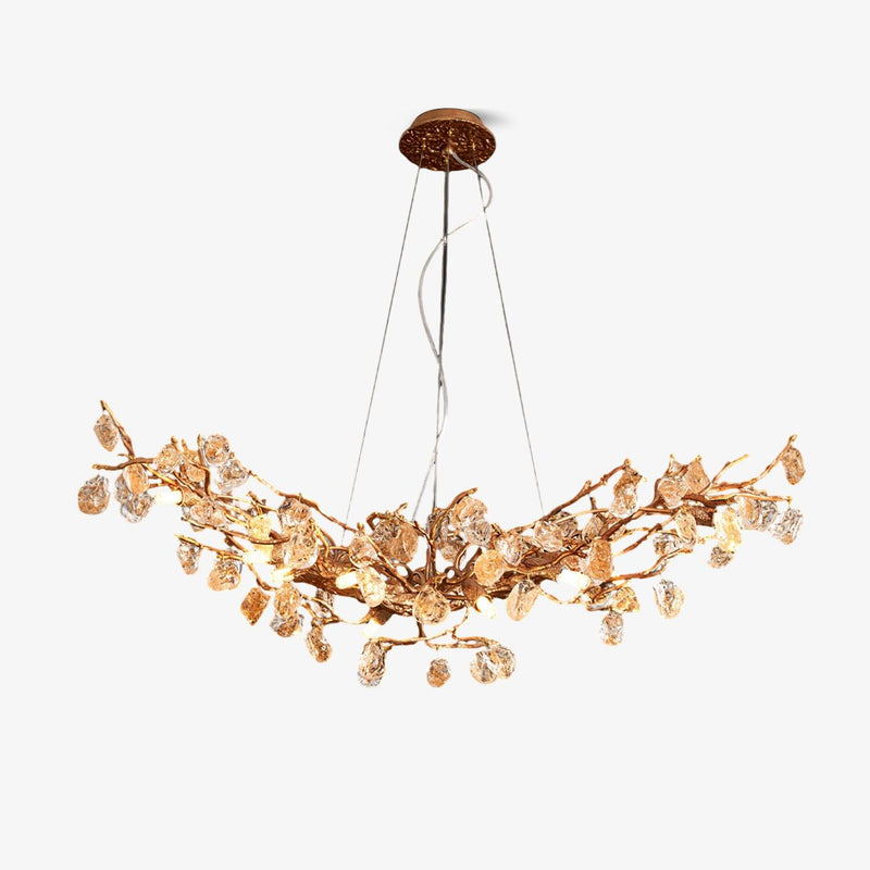 Stone Crystal Brass Chandelier – detail 23