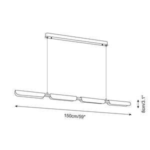 Strata Wood Chandelier