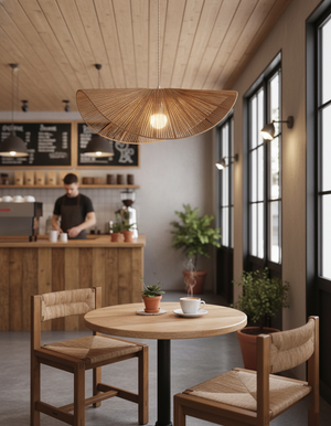 Straw Hat Pendant Light
