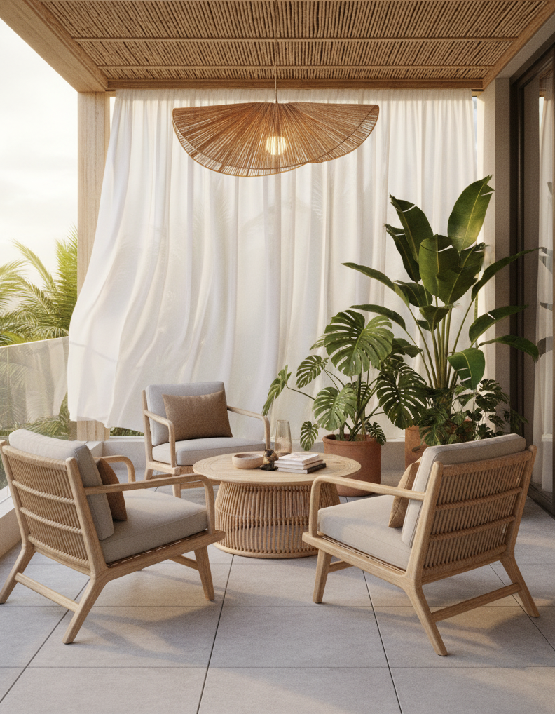 Straw Hat Pendant Light