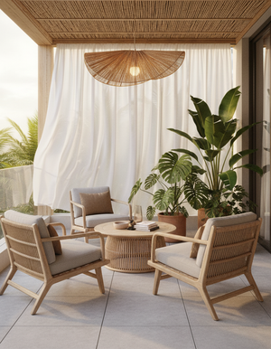 Straw Hat Pendant Light