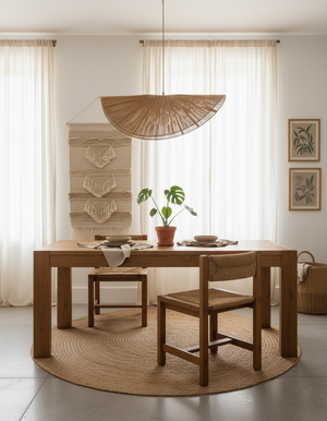 Straw Hat Pendant Light