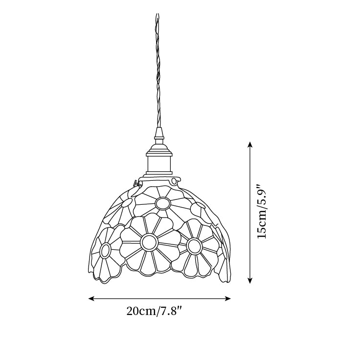 Suka Floral Pendant Light 7.8″- 5.9″