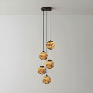 Sultana Alabaster Cluster Chandelier