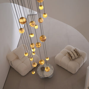 Sultana Alabaster Cluster Chandelier