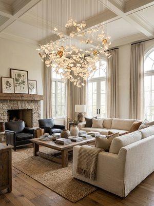 Sylvara Ceramic Blossom Chandelier