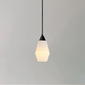 Faceted Alabaster Cluster Chandelier