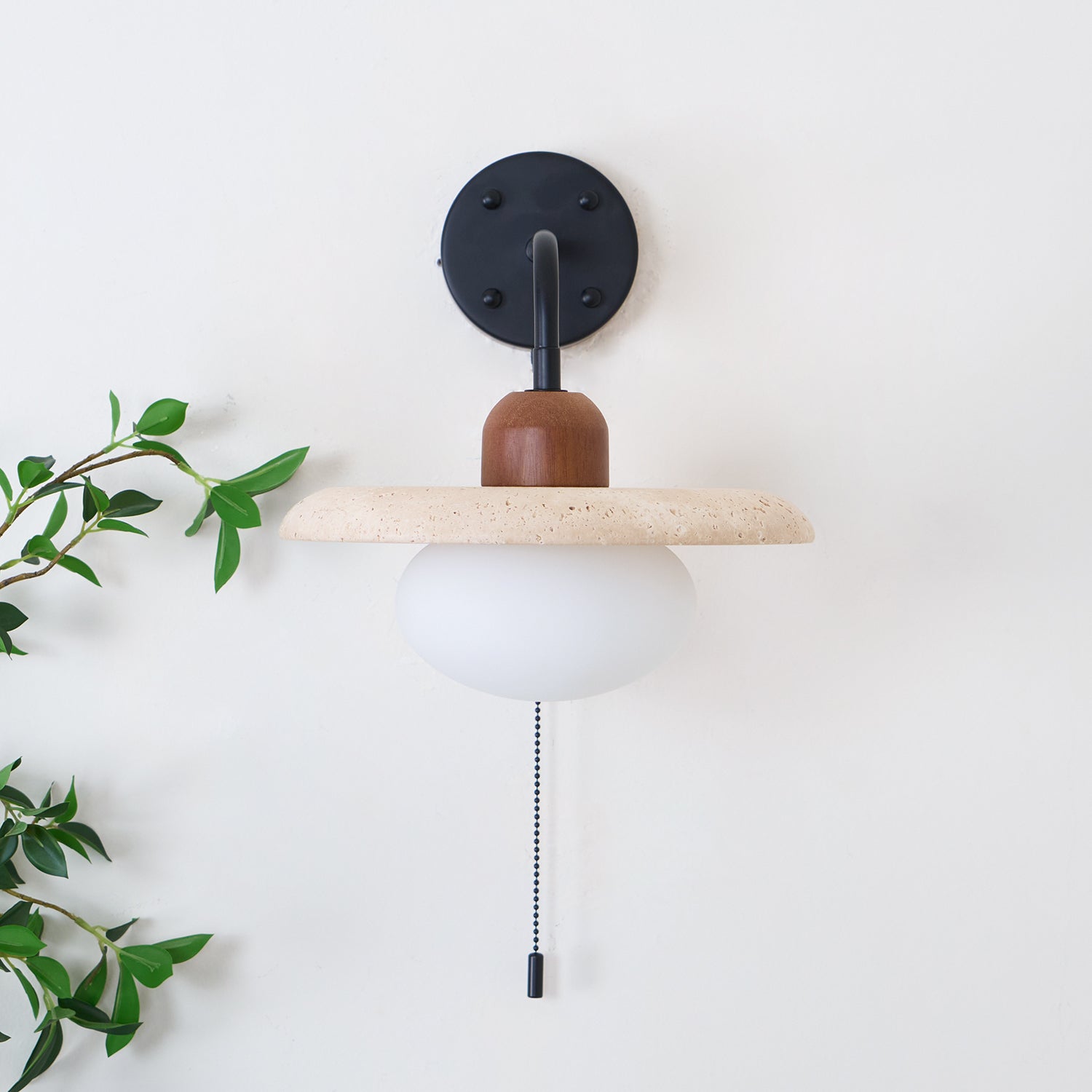 Seraphina Travertine Wall Lamp