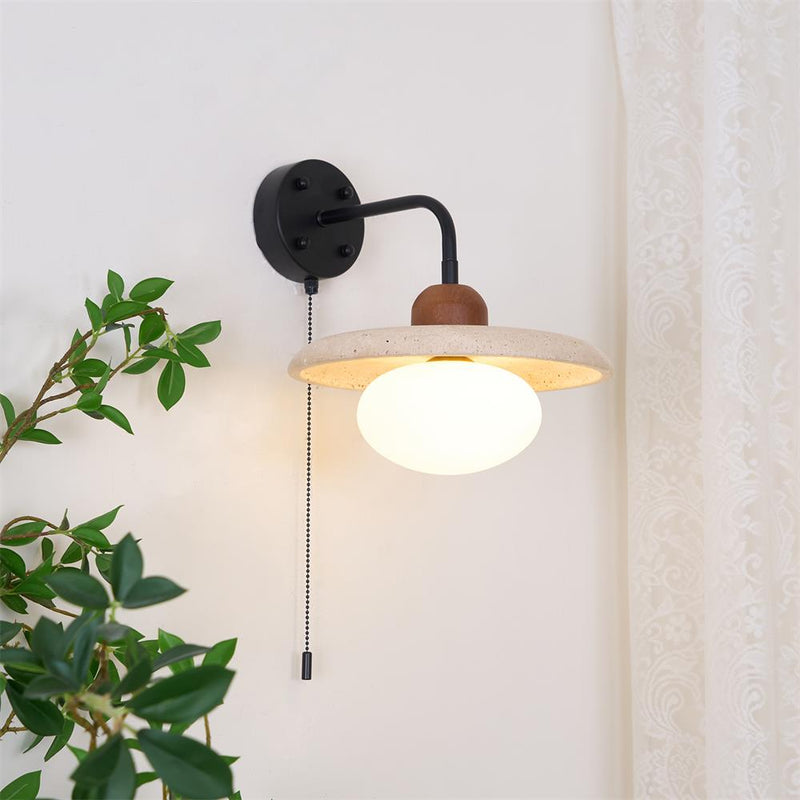 Seraphina Travertine Wall Lamp – detail 2