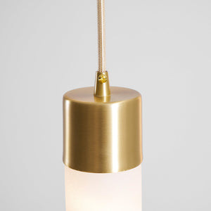 Alabaster Tala Brass Pendant Lamp
