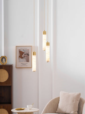 Alabaster Tala Brass Pendant Lamp