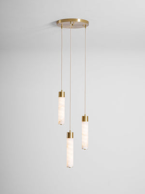 Alabaster Tala Brass Pendant Lamp