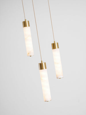 Alabaster Tala Brass Pendant Lamp