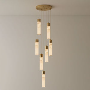 Alabaster Tala Brass Pendant Lamp