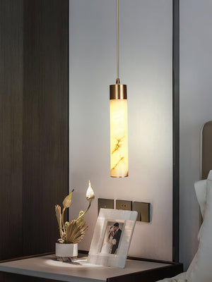 Alabaster Tala Brass Pendant Lamp