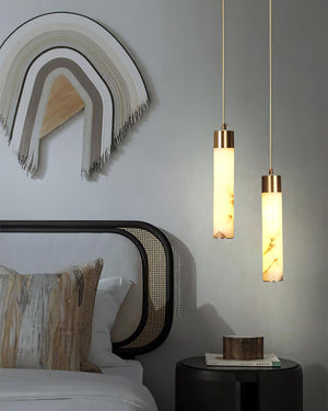 Alabaster Tala Brass Pendant Lamp