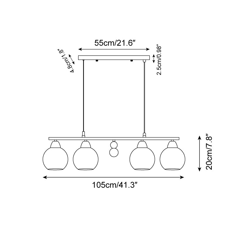 Tala Glass Chandelier