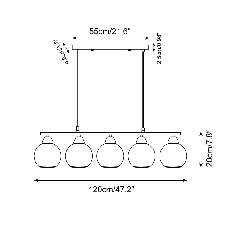 Tala Glass Chandelier